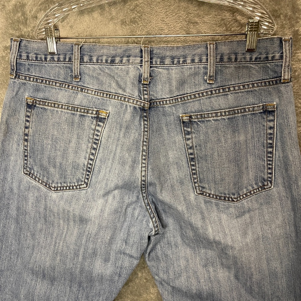 Old Navy Loose Straight Denim Jean 38x32 Y2K Men Relaxed Mid Rise Light Wash - Picture 4 of 13